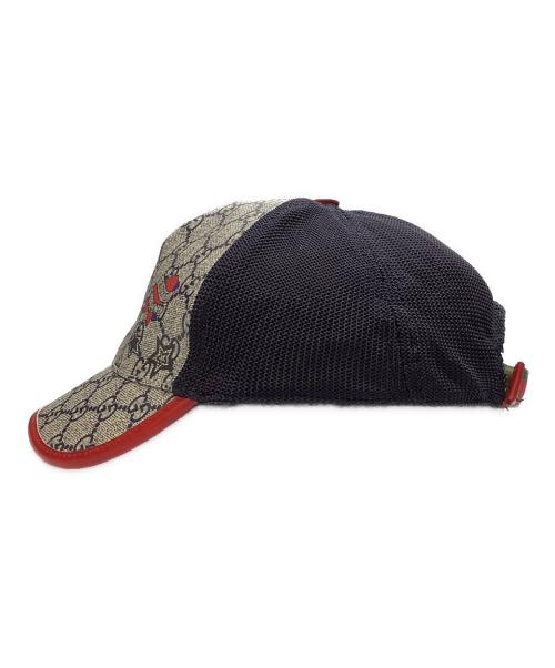 GUCCI（グッチ）GUCCI (グッチ) キャップ ブラウン×ネイビー サイズ:Lの古着・服飾アイテム