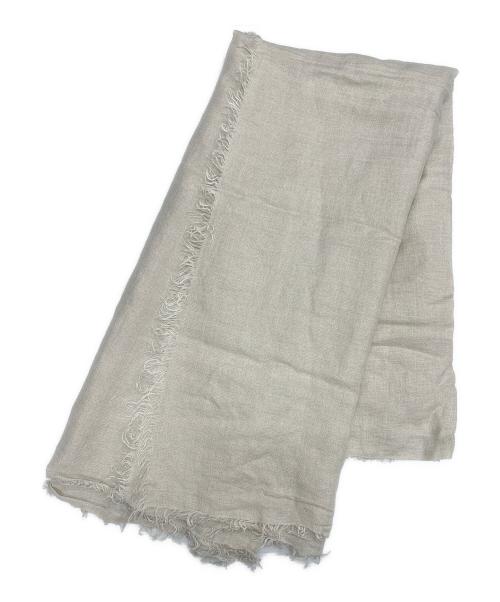 ASAUCE MELER（アソースメレ）ASAUCE MELER (アソースメレ) リネンガーゼストール ベージュの古着・服飾アイテム