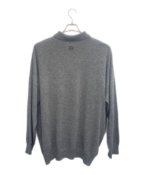 LOEWE（ロエベ）LOEWE (ロエベ) ニットポロシャツ グレー サイズ:Sの古着・服飾アイテム