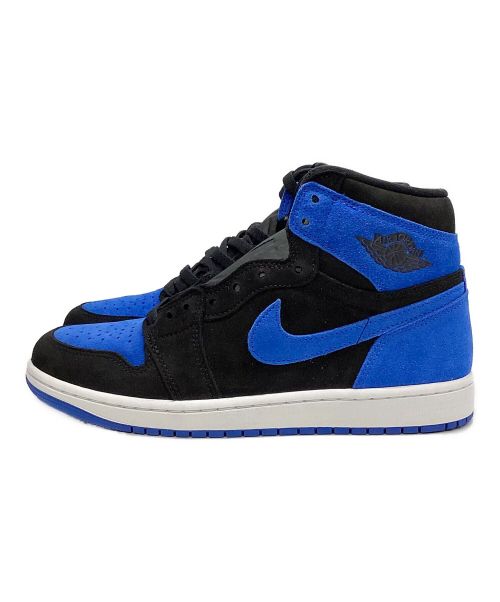 NIKE（ナイキ）NIKE (ナイキ) AIR JORDAN 1 RETRO HIGH OG ブラック×ブルー サイズ:27 未使用品の古着・服飾アイテム