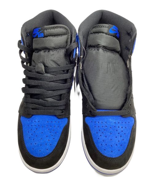 NIKE（ナイキ）NIKE (ナイキ) AIR JORDAN 1 RETRO HIGH OG ブラック×ブルー サイズ:27 未使用品の古着・服飾アイテム