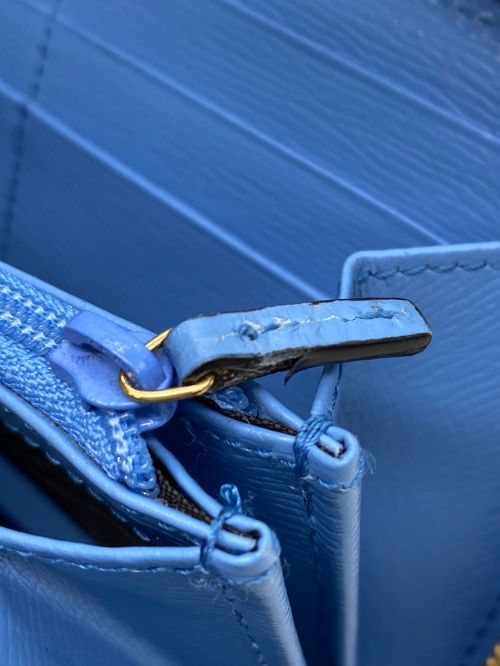 GUCCI（グッチ）GUCCI (グッチ) 長財布 ブルーの古着・服飾アイテム