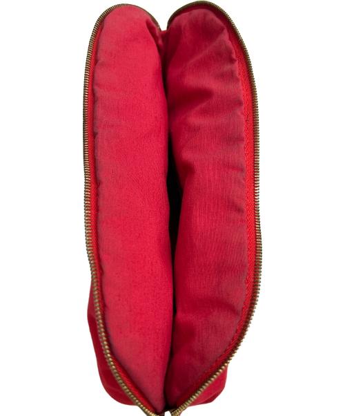 HERMES（エルメス）HERMES (エルメス) ポーチ レッドの古着・服飾アイテム