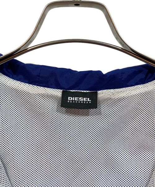 DIESEL（ディーゼル）DIESEL (ディーゼル) ナイロンジャケット ブルー×レッド サイズ:Lの古着・服飾アイテム