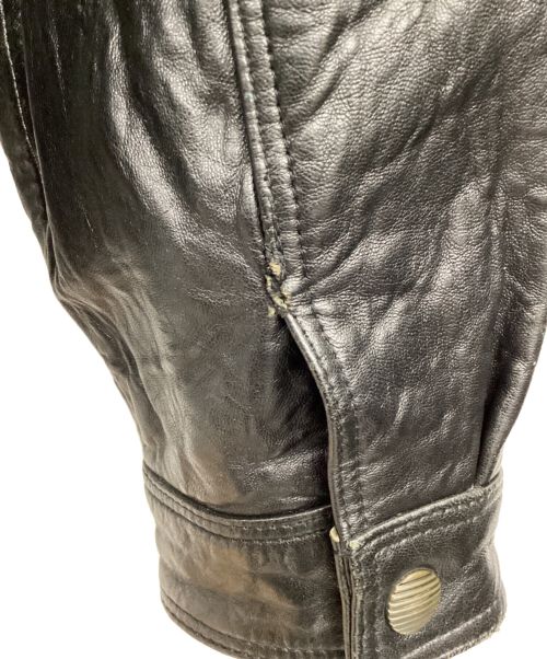 pelle pelle（ペレペレ）pelle pelle (ペレペレ) レザージャケット ブラック サイズ:38の古着・服飾アイテム