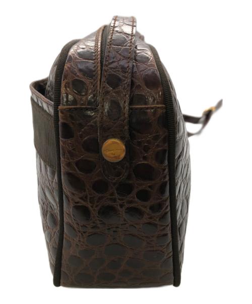 Salvatore Ferragamo（サルヴァトーレ フェラガモ）Salvatore Ferragamo (サルヴァトーレ フェラガモ) ヴァラ ショルダーバッグ／VARA SHOULDER ブラウンの古着・服飾アイテム