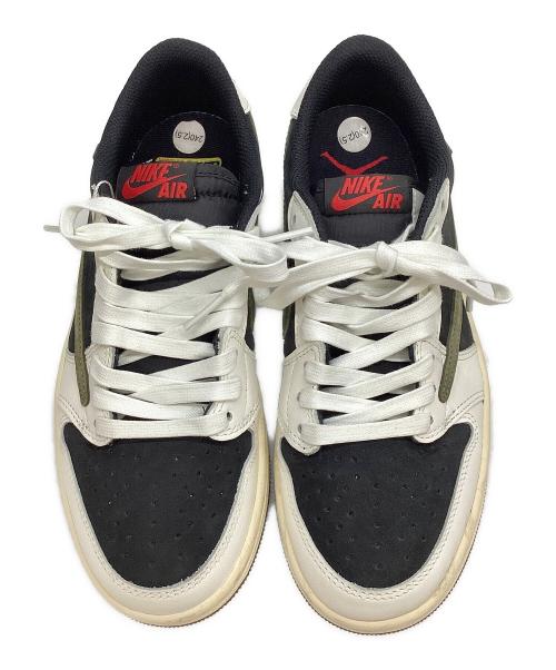 NIKE（ナイキ）NIKE (ナイキ) TRAVIS SCOTT (トラヴィス・スコット) Travis Scott Air Jordan 1（トラヴィススコット エアージョーダン） Low OG SP グリーン サイズ:24の古着・服飾アイテム