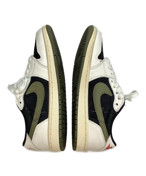 NIKE（ナイキ）NIKE (ナイキ) TRAVIS SCOTT (トラヴィス・スコット) Travis Scott Air Jordan 1（トラヴィススコット エアージョーダン） Low OG SP グリーン サイズ:24の古着・服飾アイテム