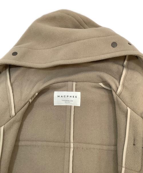 MACPHEE（マカフィー）MACPHEE (マカフィー) ウールメルトンダッフルコート ブラウン サイズ:34の古着・服飾アイテム