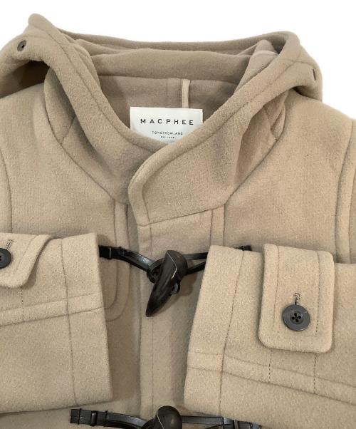 MACPHEE（マカフィー）MACPHEE (マカフィー) ウールメルトンダッフルコート ブラウン サイズ:34の古着・服飾アイテム
