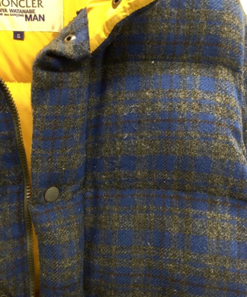 MONCLER（モンクレール）MONCLER (モンクレール) JUNYA WATANABE CdG MAN (ジュンヤ ワタナベ コム デ ギャルソン マン) ダウンジャケット ネイビー×イエロー サイズ:Sの古着・服飾アイテム