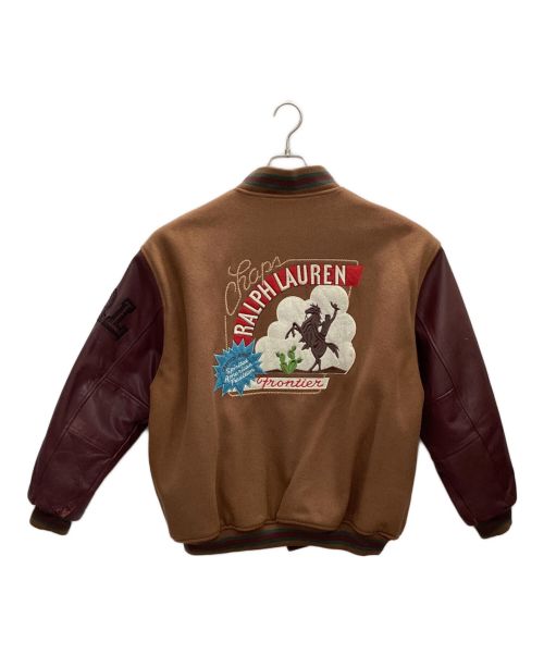 CHAPS RALPH LAUREN（チャップス ラルフローレン）CHAPS RALPH LAUREN (チャップス ラルフローレン) 90sバック刺繍スタジャン ブラウン サイズ:Lの古着・服飾アイテム