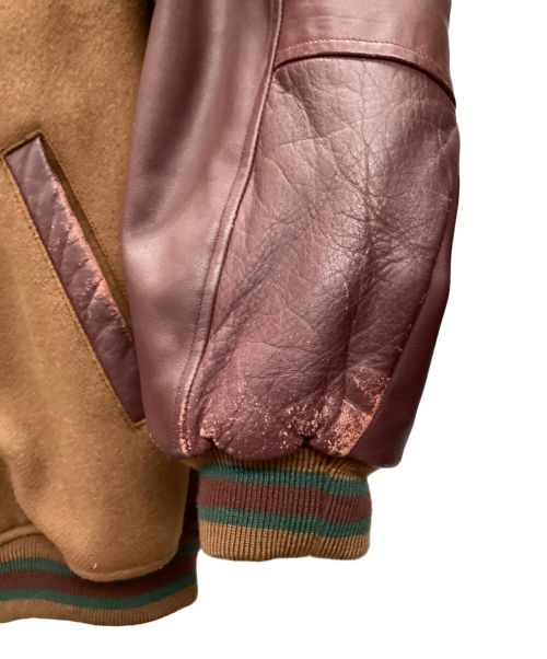 CHAPS RALPH LAUREN（チャップス ラルフローレン）CHAPS RALPH LAUREN (チャップス ラルフローレン) 90sバック刺繍スタジャン ブラウン サイズ:Lの古着・服飾アイテム