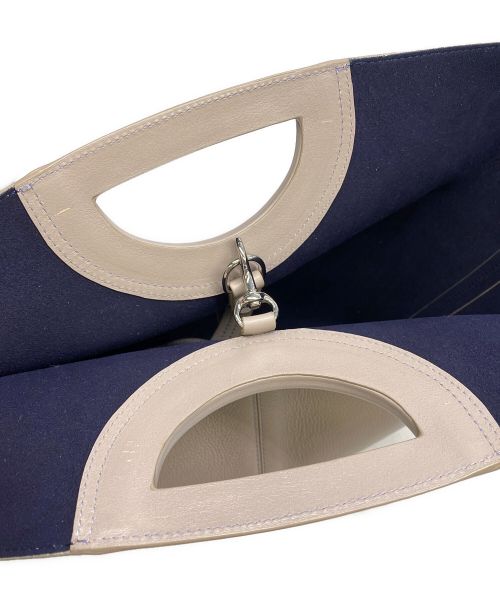 J&M DAVIDSON（ジェイ＆エム デヴィッドソン）J&M DAVIDSON (ジェイ＆エム デヴィッドソン) マーケットトートバッグ グレーの古着・服飾アイテム