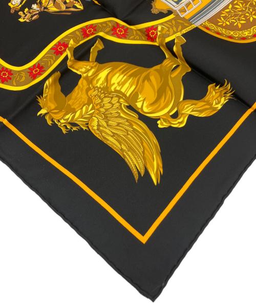 HERMES（エルメス）HERMES (エルメス) スカーフ ブラックの古着・服飾アイテム