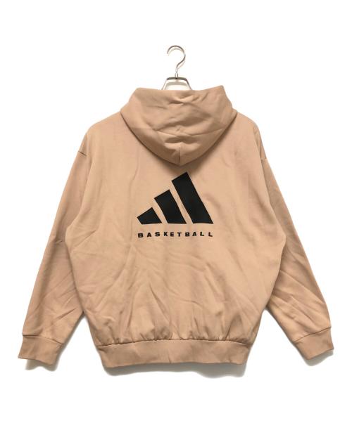 adidas（アディダス）adidas (アディダス) プルオーバーパーカー ベージュ サイズ:SIZE XLの古着・服飾アイテム