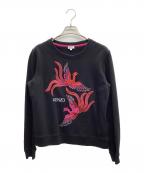 KENZOケンゾー）の古着「刺繍スウェット」｜ブラック