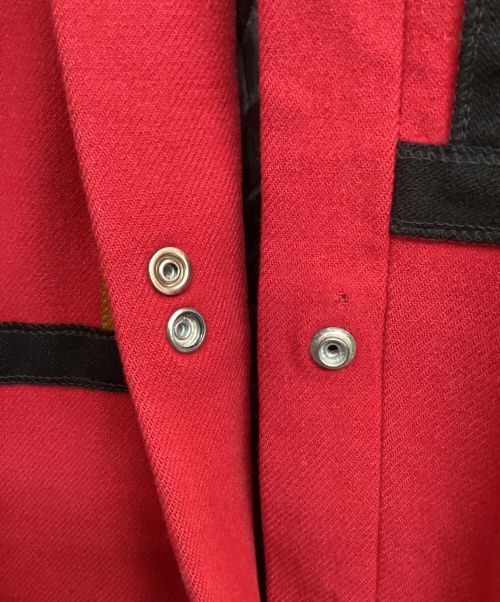 INTERNATIONAL SCENE（インターナショナルシーン）INTERNATIONAL SCENE (インターナショナルシーン) パッチワークデザインジャケット レッド サイズ:13/14の古着・服飾アイテム