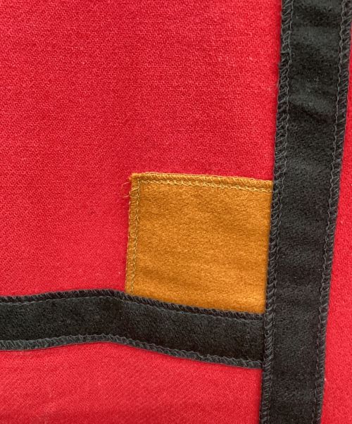 INTERNATIONAL SCENE（インターナショナルシーン）INTERNATIONAL SCENE (インターナショナルシーン) パッチワークデザインジャケット レッド サイズ:13/14の古着・服飾アイテム