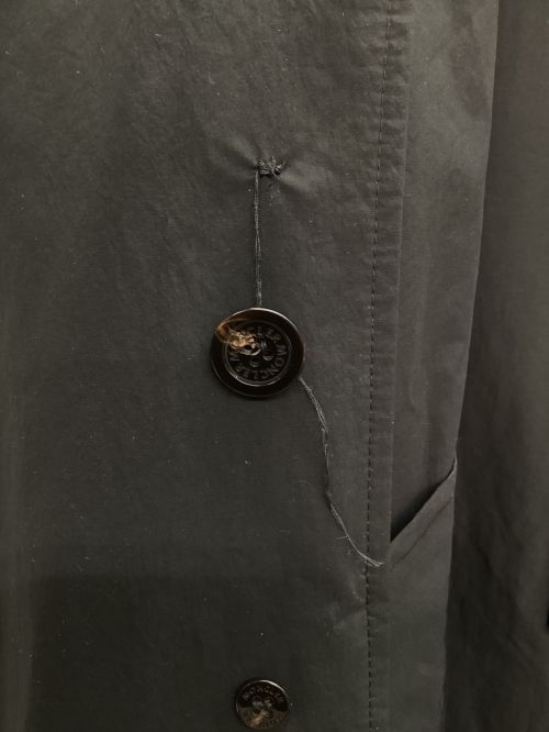 MONCLER（モンクレール）MONCLER (モンクレール) トレンチコート ブラック サイズ:1の古着・服飾アイテム