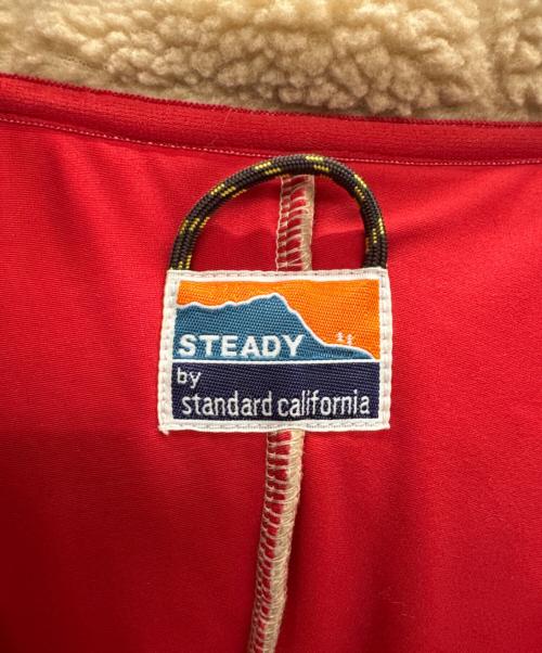 STANDARD CALIFORNIA（スタンダードカリフォルニア）STANDARD CALIFORNIA (スタンダードカリフォルニア) フリースジャケット ブルー×ブラウン サイズ:Lの古着・服飾アイテム