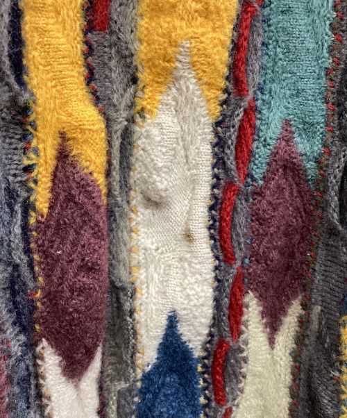 Coogi（クージー）Coogi (クージー) 3Dニット マルチカラー サイズ:Lの古着・服飾アイテム