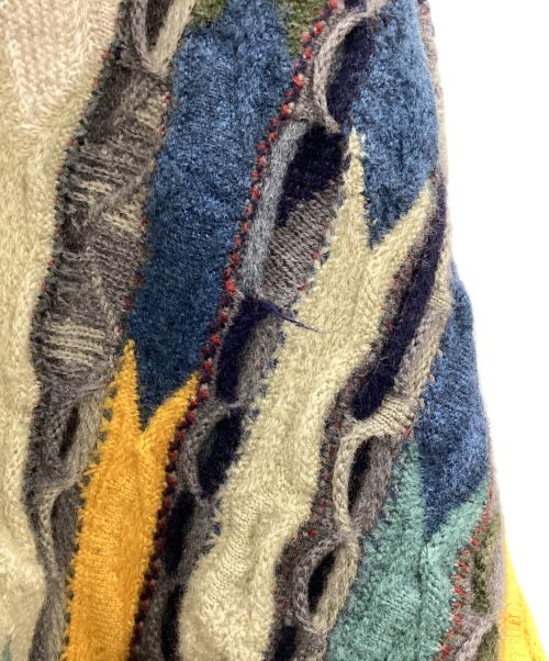 Coogi（クージー）Coogi (クージー) 3Dニット マルチカラー サイズ:Lの古着・服飾アイテム