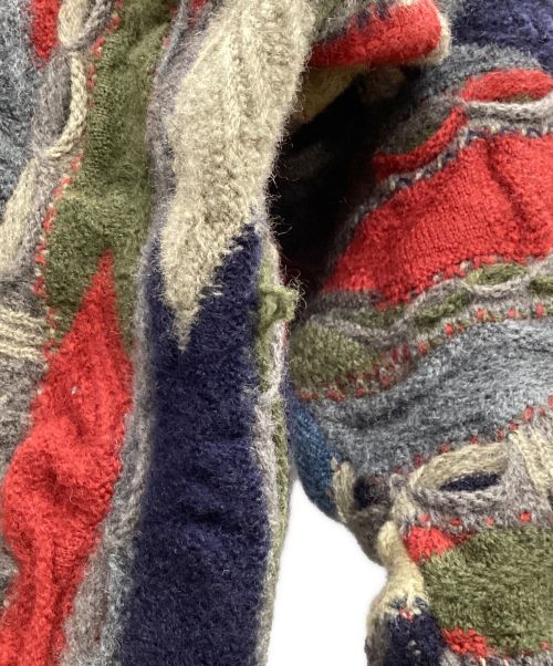 Coogi（クージー）Coogi (クージー) 3Dニット マルチカラー サイズ:Lの古着・服飾アイテム