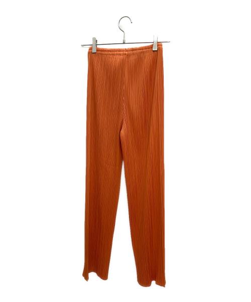 PLEATS PLEASE（プリーツプリーズ）PLEATS PLEASE (プリーツプリーズ) プリーツパンツ オレンジ サイズ:3の古着・服飾アイテム