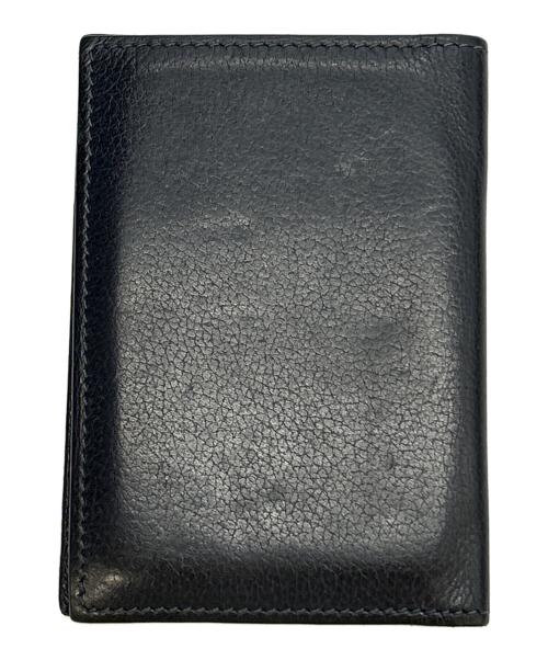 HERMES（エルメス）HERMES (エルメス) カードケース ブラック×イエローの古着・服飾アイテム