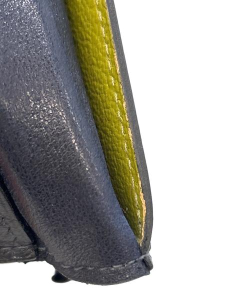 HERMES（エルメス）HERMES (エルメス) カードケース ブラック×イエローの古着・服飾アイテム