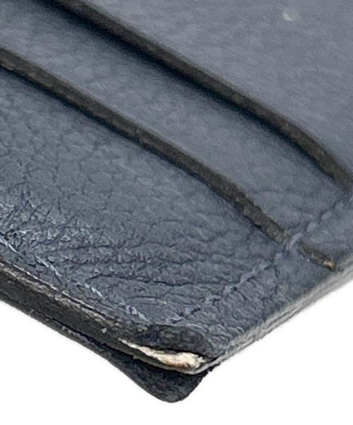 HERMES（エルメス）HERMES (エルメス) カードケース ブラック×イエローの古着・服飾アイテム