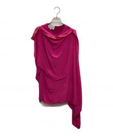 Maison Margiela（メゾンマルジェラ）の古着「ノースリーブブラウス」｜ピンク