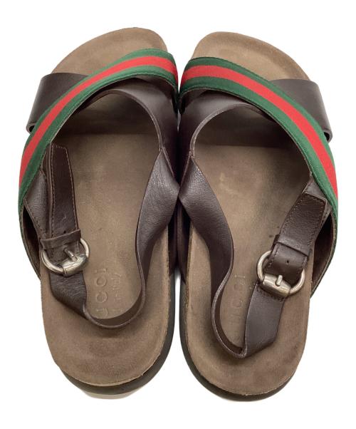 GUCCI（グッチ）GUCCI (グッチ) サンダル ブラウン サイズ:8の古着・服飾アイテム