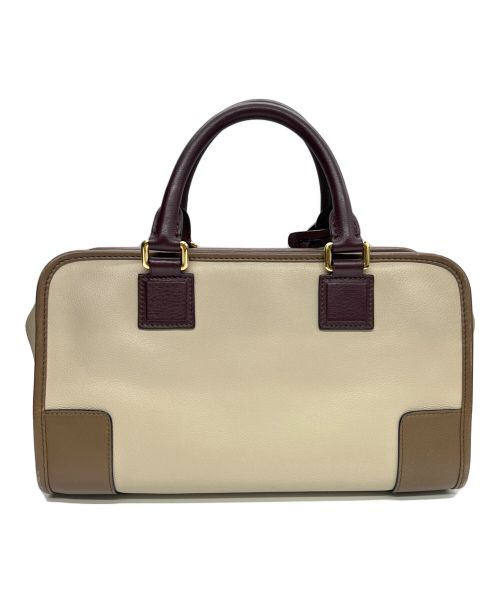 LOEWE（ロエベ）LOEWE (ロエベ) ハンドバッグ アマソナ28 トリコロール ベージュの古着・服飾アイテム