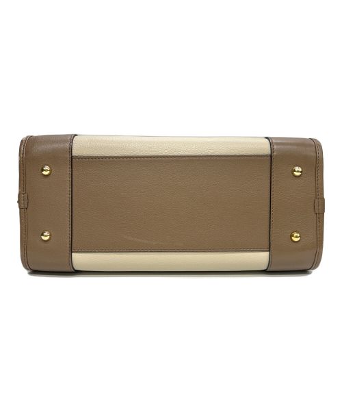 LOEWE（ロエベ）LOEWE (ロエベ) ハンドバッグ アマソナ28 トリコロール ベージュの古着・服飾アイテム