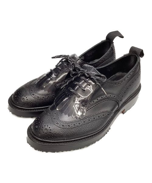 Tricker's（トリッカーズ）Tricker's (トリッカーズ) D-VEC (ディーベック) TWO TONE DERBY BROGUE ブラック サイズ:8‐5の古着・服飾アイテム