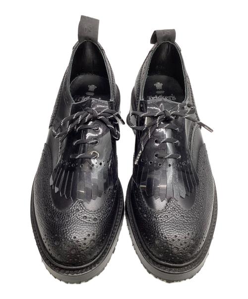 Tricker's（トリッカーズ）Tricker's (トリッカーズ) D-VEC (ディーベック) TWO TONE DERBY BROGUE ブラック サイズ:8‐5の古着・服飾アイテム