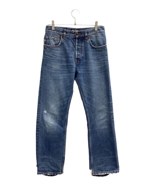 BALENCIAGA（バレンシアガ）BALENCIAGA (バレンシアガ) ダメージ加工デニムパンツ インディゴ サイズ:29の古着・服飾アイテム
