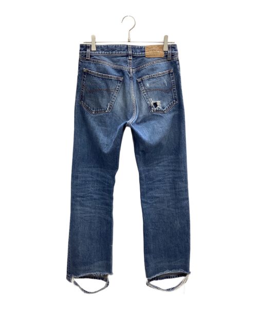 BALENCIAGA（バレンシアガ）BALENCIAGA (バレンシアガ) ダメージ加工デニムパンツ インディゴ サイズ:29の古着・服飾アイテム
