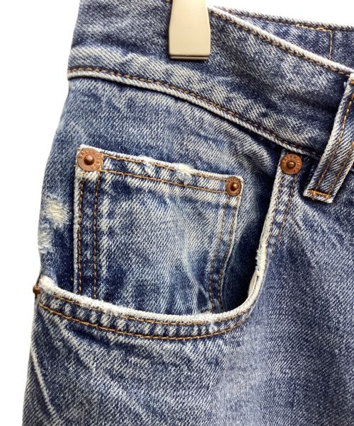 BALENCIAGA（バレンシアガ）BALENCIAGA (バレンシアガ) ダメージ加工デニムパンツ インディゴ サイズ:29の古着・服飾アイテム