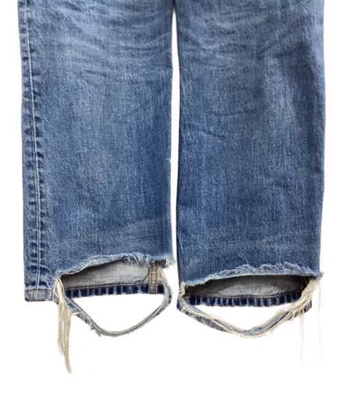 BALENCIAGA（バレンシアガ）BALENCIAGA (バレンシアガ) ダメージ加工デニムパンツ インディゴ サイズ:29の古着・服飾アイテム