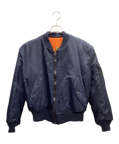 biohazard（バイオハザード）biohazard (バイオハザード) MA-1ジャケット ネイビー×オレンジ サイズ:38の古着・服飾アイテム