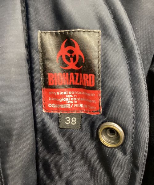 biohazard（バイオハザード）biohazard (バイオハザード) MA-1ジャケット ネイビー×オレンジ サイズ:38の古着・服飾アイテム