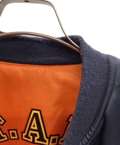 biohazard（バイオハザード）biohazard (バイオハザード) MA-1ジャケット ネイビー×オレンジ サイズ:38の古着・服飾アイテム