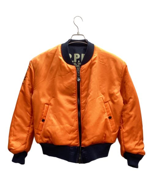 biohazard（バイオハザード）biohazard (バイオハザード) MA-1ジャケット ネイビー×オレンジ サイズ:38の古着・服飾アイテム