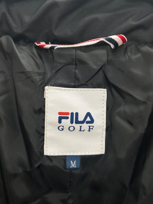 FILA GOLF（フィラゴルフ）FILA GOLF (フィラゴルフ) ダウンコート 未使用品 ブラック サイズ:M 未使用品の古着・服飾アイテム