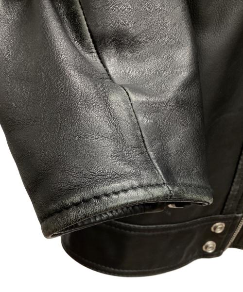 DIESEL（ディーゼル）DIESEL (ディーゼル) シングルライダースジャケット ブラック サイズ:Mの古着・服飾アイテム
