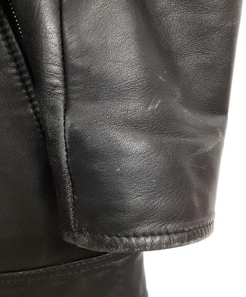 DIESEL（ディーゼル）DIESEL (ディーゼル) シングルライダースジャケット ブラック サイズ:Mの古着・服飾アイテム