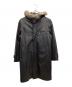 BURBERRY BLACK LABEL（バーバリーブラックレーベル）の古着「ファー付レザーコート」｜ブラック